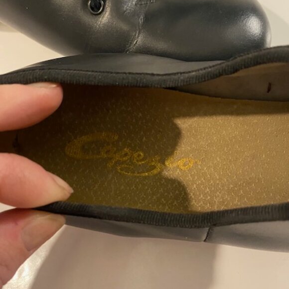 Capezio Black Leather Tap Shoes Womens Size 9.5 - Picture 8 of 15